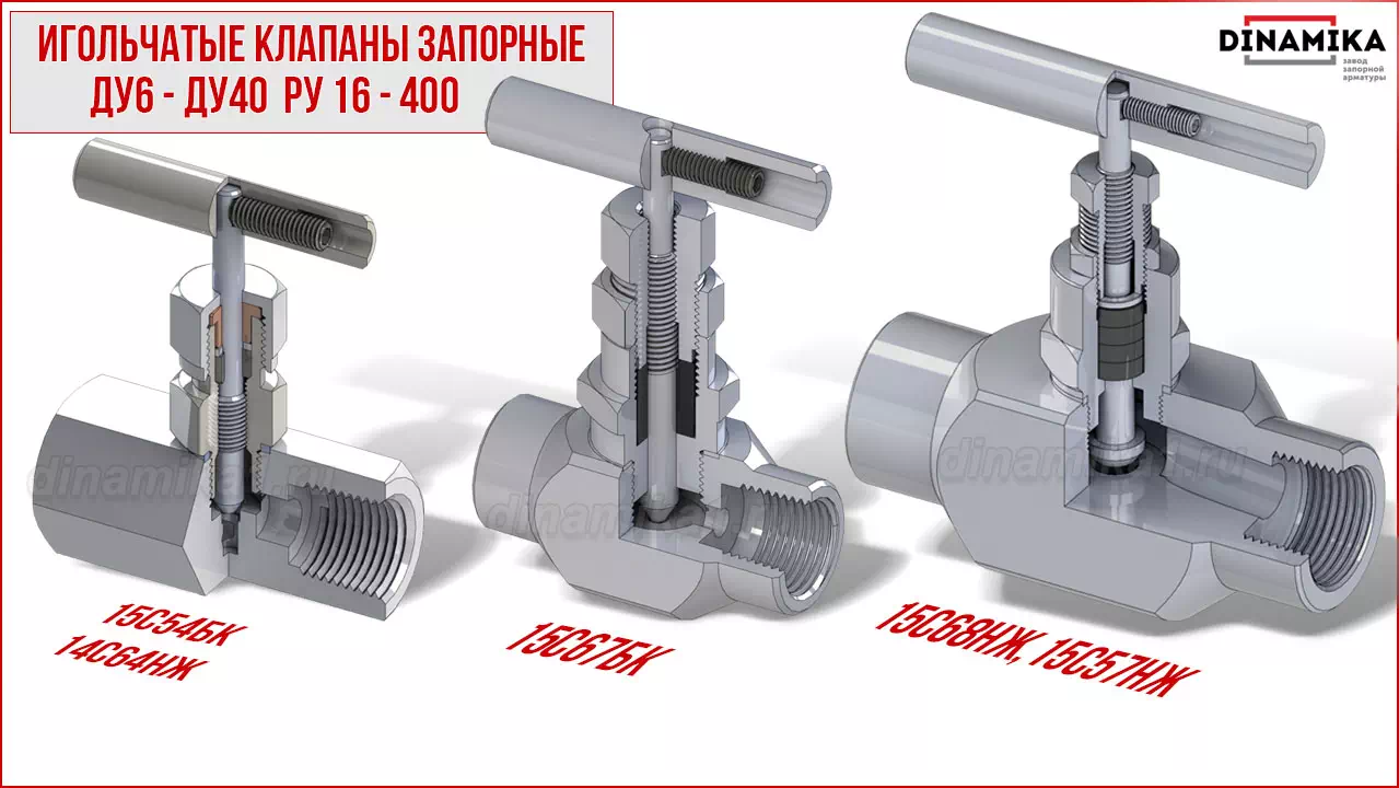 Резьбовые клапаны игольчатые муфтовые в Чебоксарах